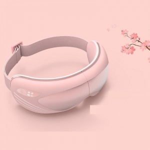 Thiết kế mới 4D Visual Electric Air Áp suất không khí Massager, di động Mini thông minh áp suất không khí MEGIGUE MIGRAINES Kính mặtnạ thông minh Rung Nóng Nóng để thư giãn mắt, Cải thiện lưu thông mắt, giảm mắt, quầng thâm tối
