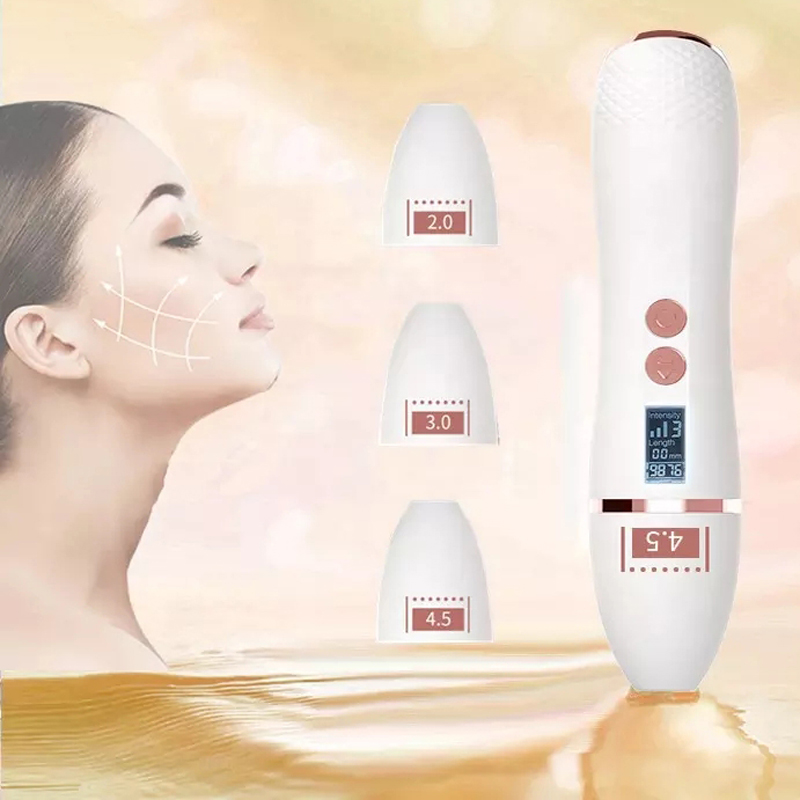 7D Mini HIFU Siêu âm đa chứcnăng tập trung vào khuôn mặt làm đẹp da siết da Massager Massager Cường độ cao Hifu Face Device Thiết bị làm đẹp